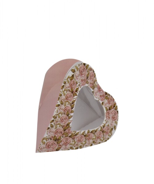 Caja visor Corazón 17x17x5 ROSADO