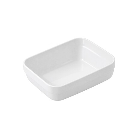 Fuente Rectangular de Policarbonato Blanco 13 x 9 cm Fuente Rectangular de Policarbonato Blanco 13 x 9 cm