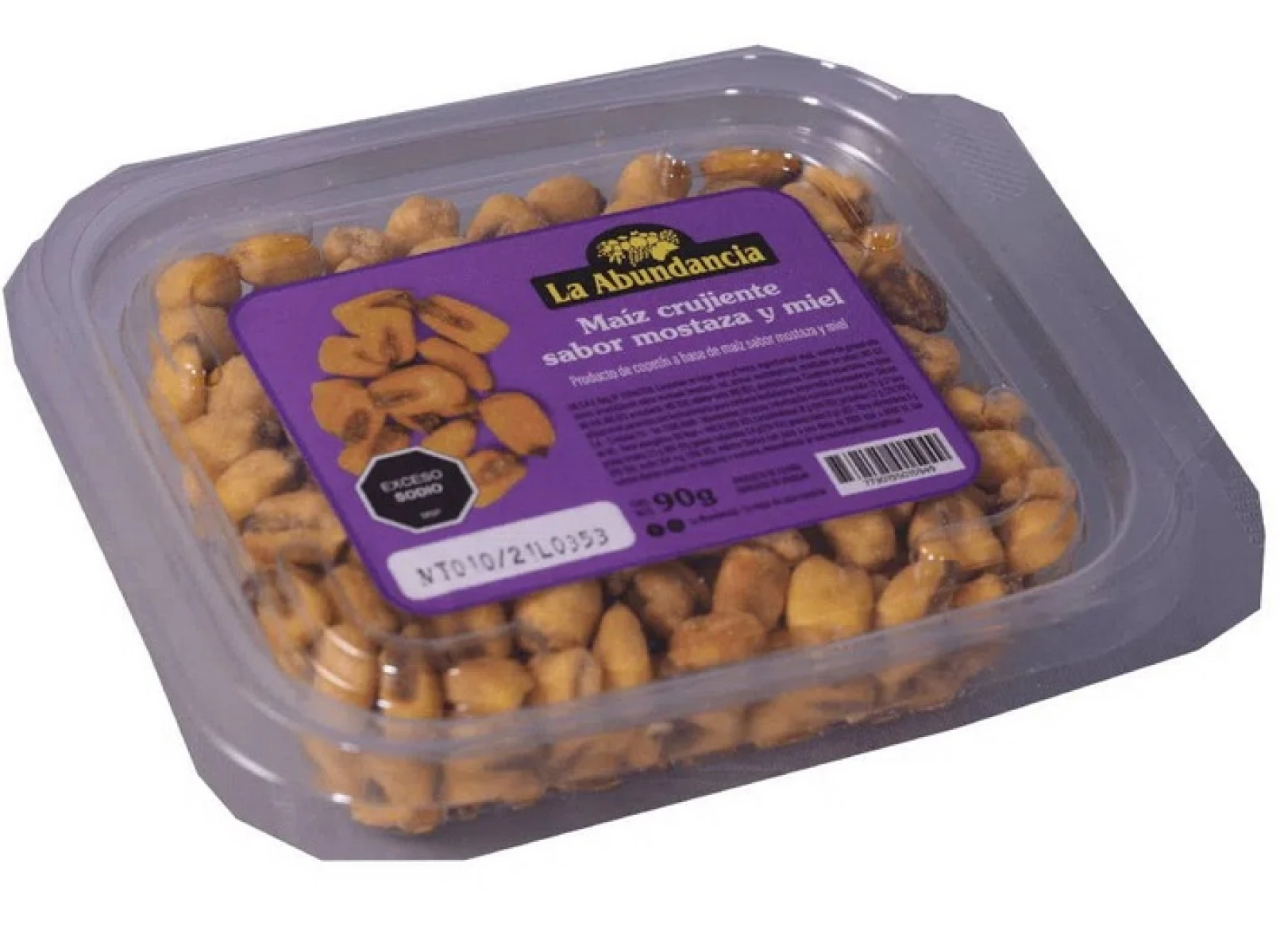 MAIZ CRUJIENTE MOSTAZA/MIEL LA ABUNDANCIA POTE 90G 