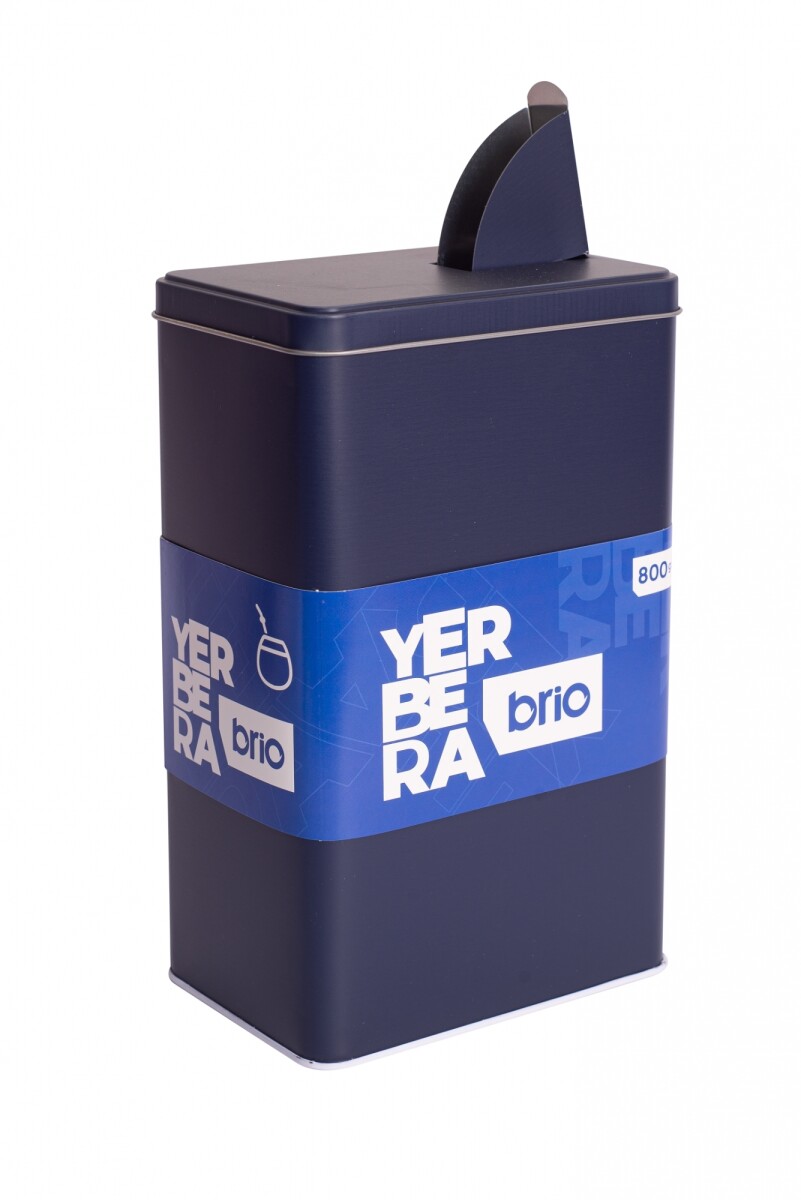 Yerbera brio 800grs Metalizada Con Dosificador - Azul 