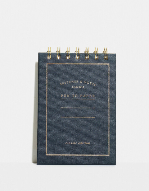 Anotadores Cuadernos y Memos Anotadores Anotador Con Espiral - Negro