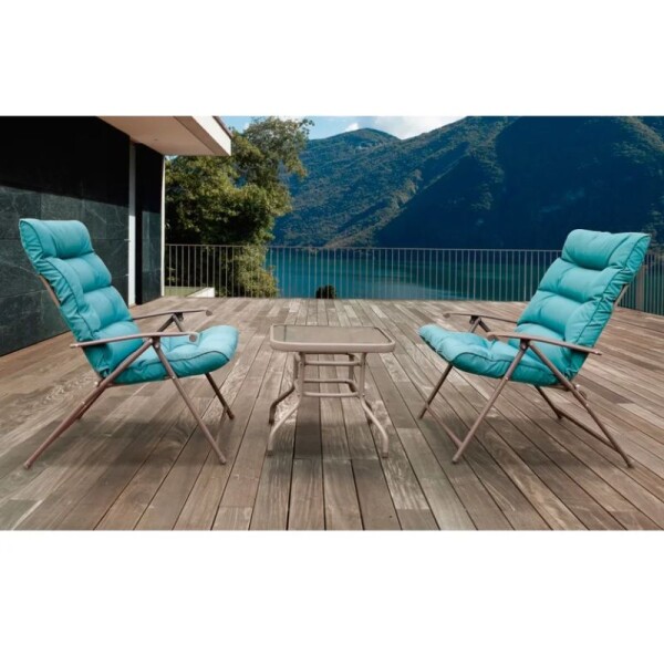 JUEGO DE JARDIN 2 SILLONES + MESA - SAN PABLO JUEGO DE JARDIN 2 SILLONES + MESA - SAN PABLO