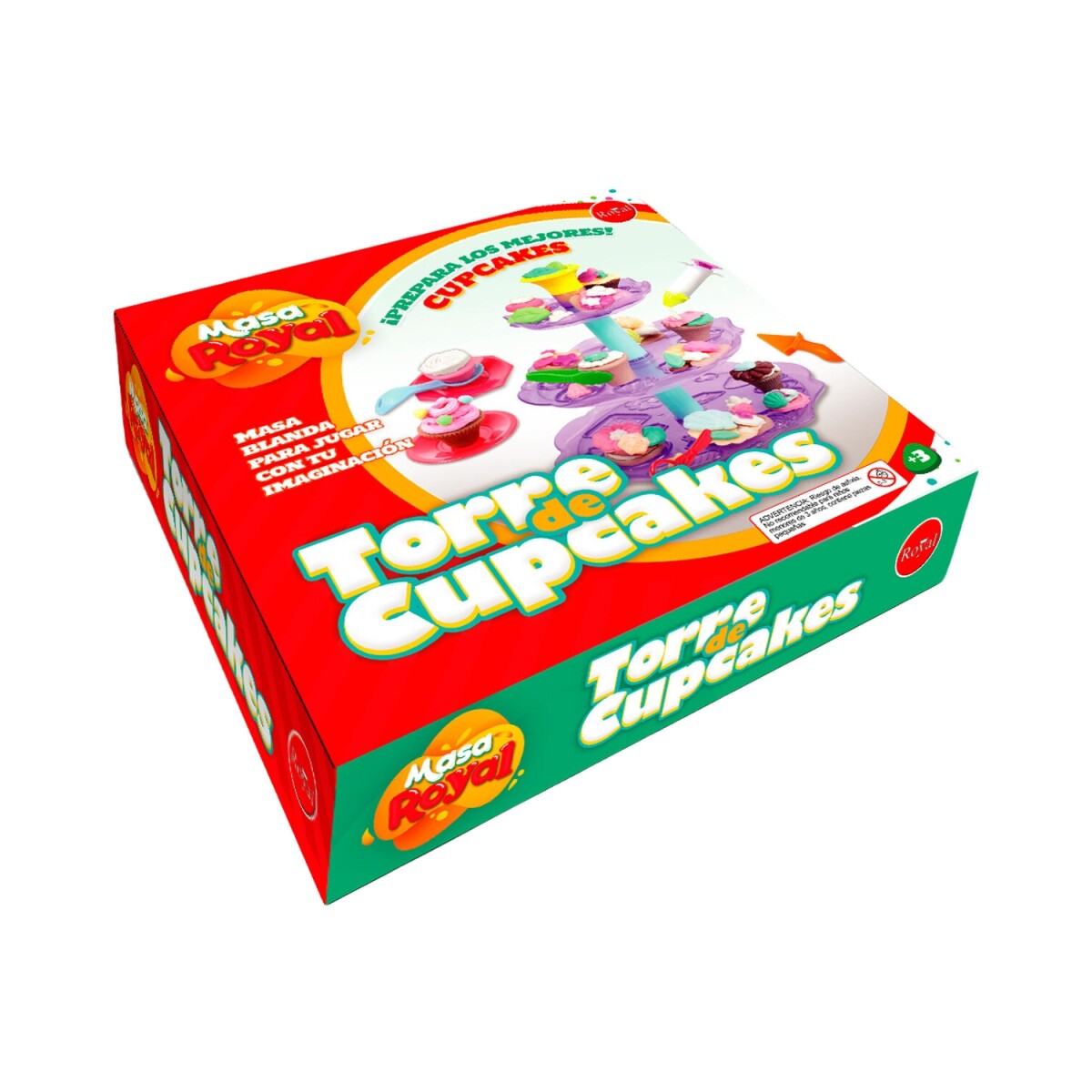 Juego Torre de Cupcakes Masa Royal 