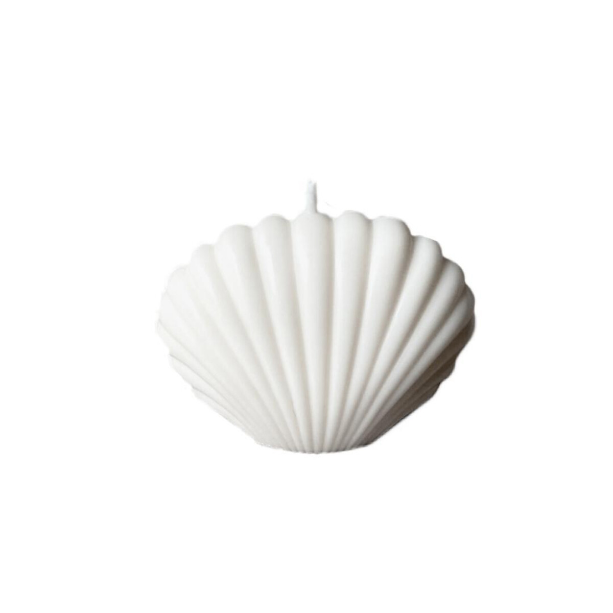 Vela Decorativa Shell - Blanca 