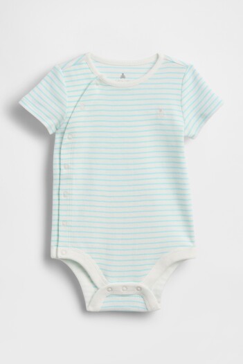 Body Manga Corta Bebé Turquoise Powder