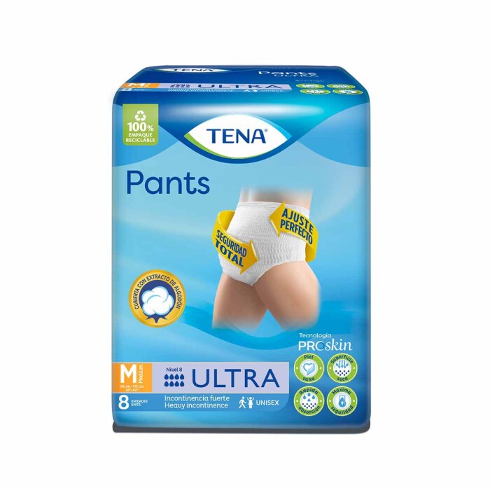 TENA PANTS ULTRA MED X 8 UNID única