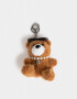 Llavero Peluche Llavero Y Charm De Osito Con Moño - Marron Medio
