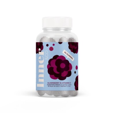 Elderberry & Vitamin C Gummies 60 Unidades Inner Beauty Elderberry & Vit C Gummies