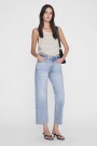 TOP JULIANN Striped Black