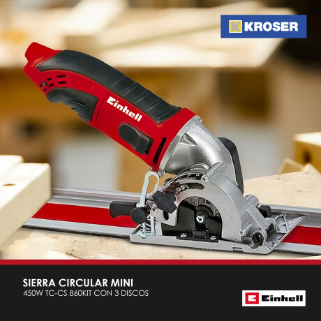 SIERRA CIRCULAR MINI 450W TC-CS860KIT CON 3 DISCOS 4330992 EINHELL ++ N/a