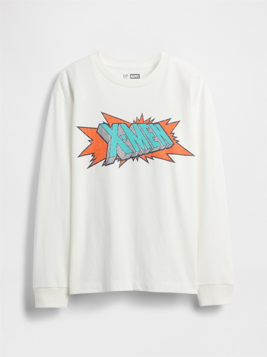 Remera Marvel Niño - New Off White 