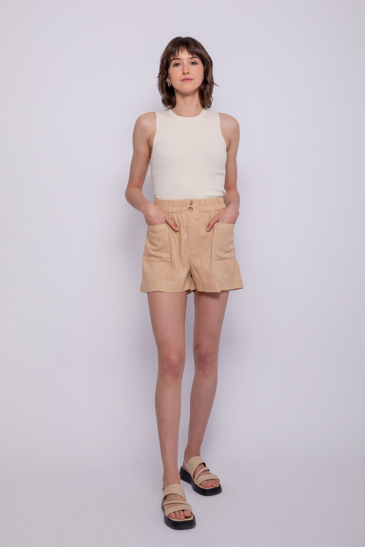 SHORT ELORZ Beige