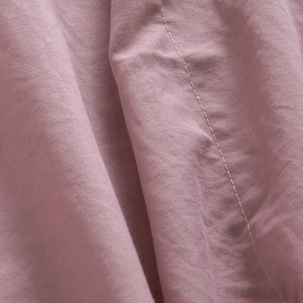 JUEGO DE SABANAS QUEEN POLIESTER ROSA PREWASHED