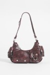 Cartera de hombro bolsillos bordo