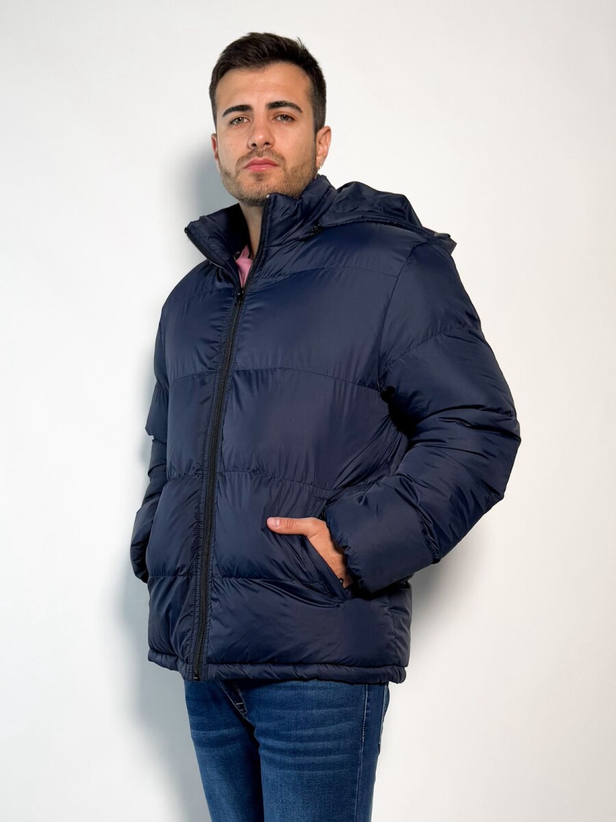Campera de nylon oversize Taka - Azul 
