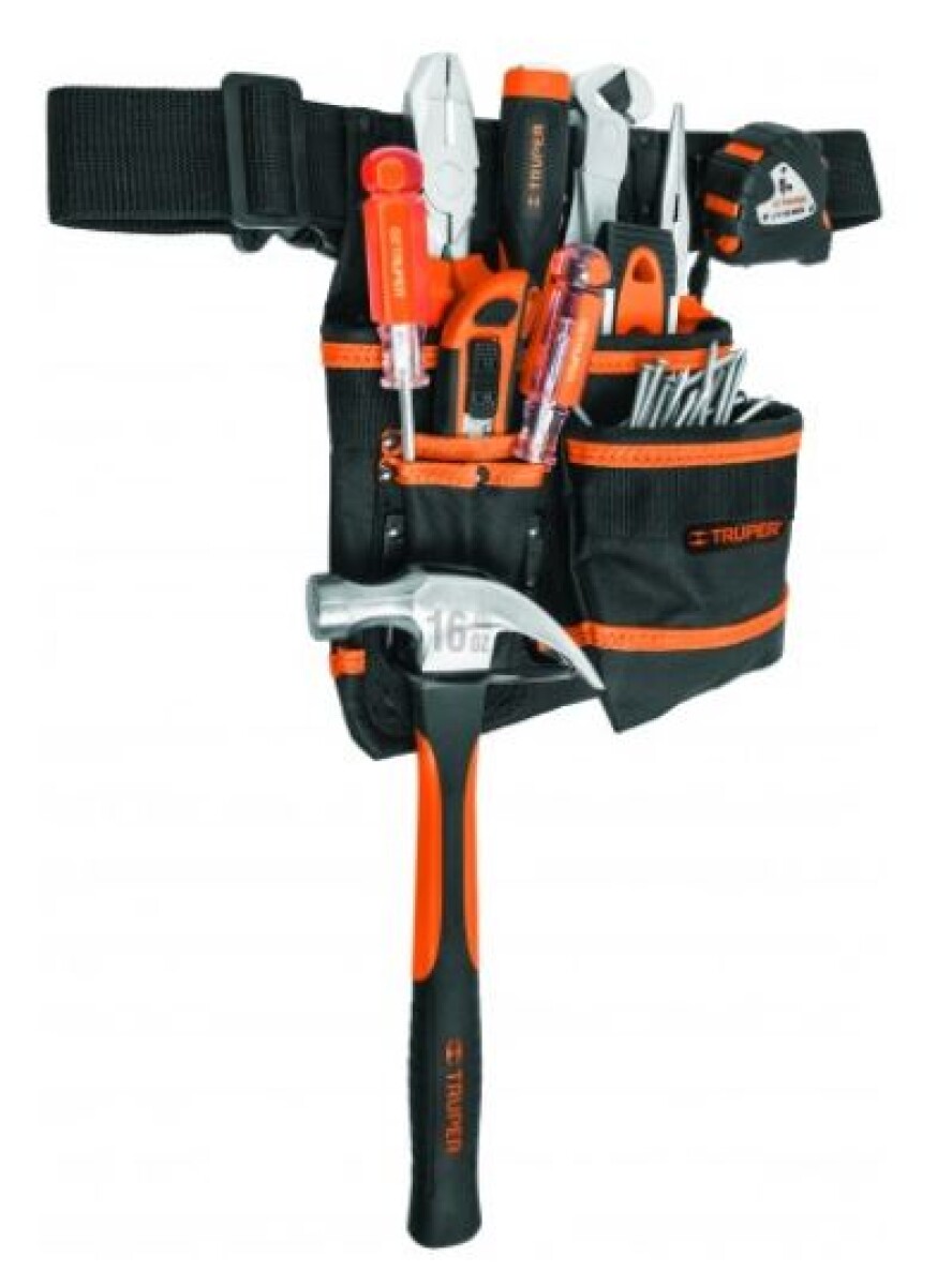 PORTA TRUPER HERRAMI 7COMPARTÍ C/CINTURÓN PONY-7 