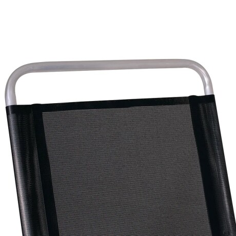 Reposera Alta Plegable en Aluminio Mor Master Plus Fashion Negro