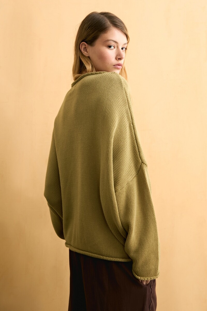 Sweater alma lavada verde