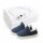 Set Invierno Pantuflas Unisex Y Calienta Cama 1 Plaza HTS Azul