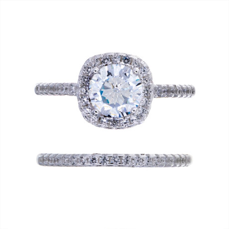 Anillo de plata 925 con circonia, CINTILLO. Anillo de plata 925 con circonia, CINTILLO.