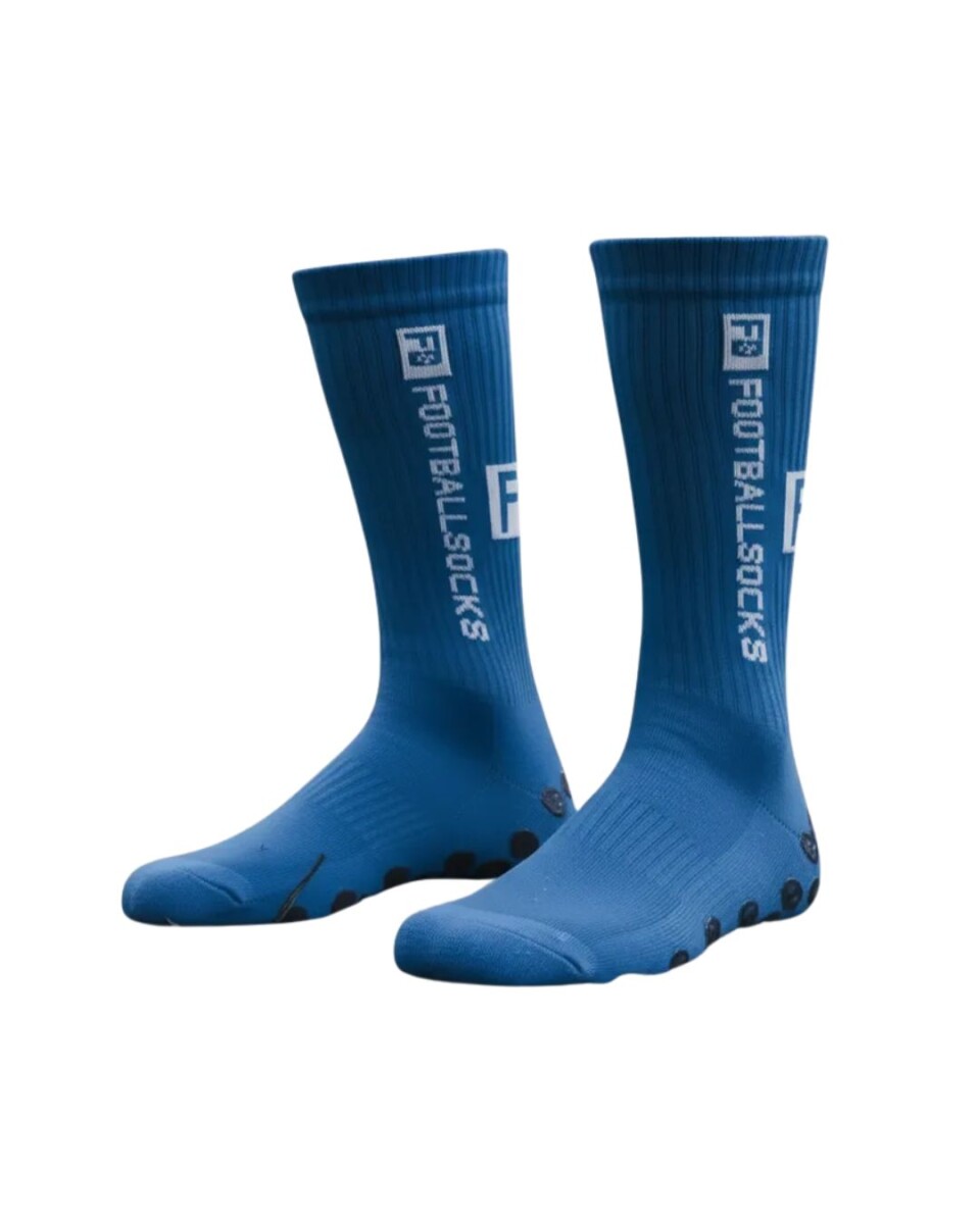 Par de Medias Deportivas Antideslizantes para Fútbol FS - Azul Francia 