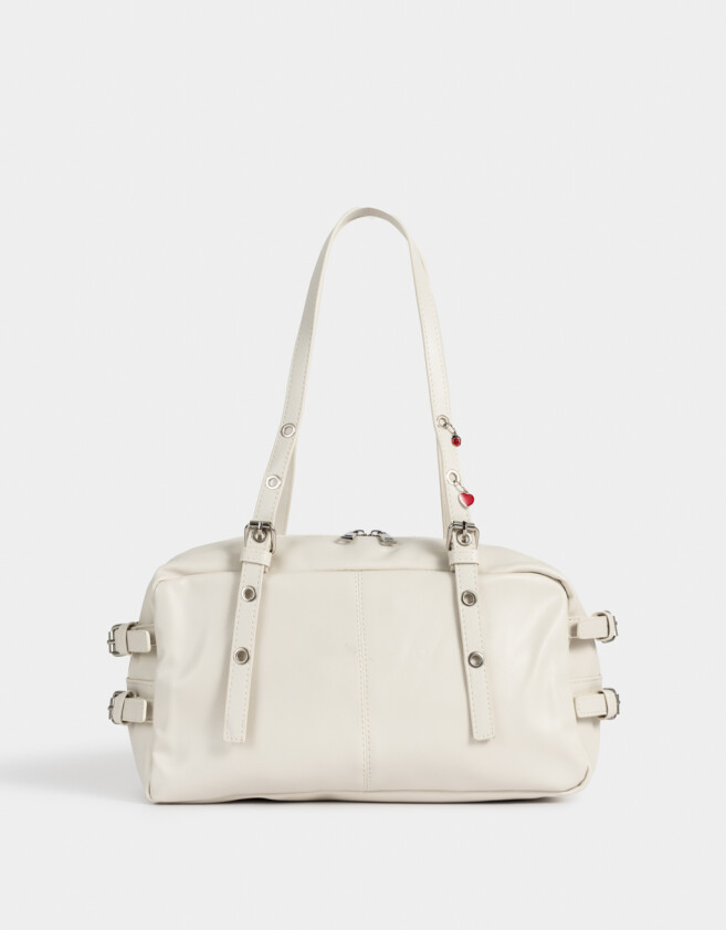 Bandoleras Bandolera Con Hebillas Laterales - Blanco Crudo