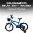 Bicicleta Infantil Shengdi R16 Canasto Parrilla Guardabarros Azul 1