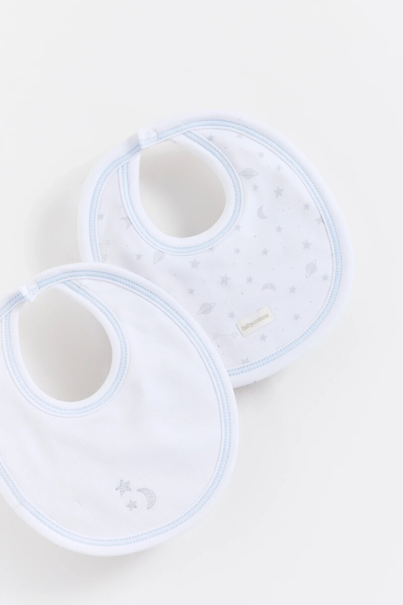 SET BABERO CHICO X2 GALAXY Celeste/blanco