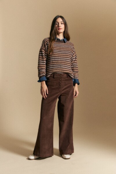 PANTALÓN AMAURY Marrón Corteza