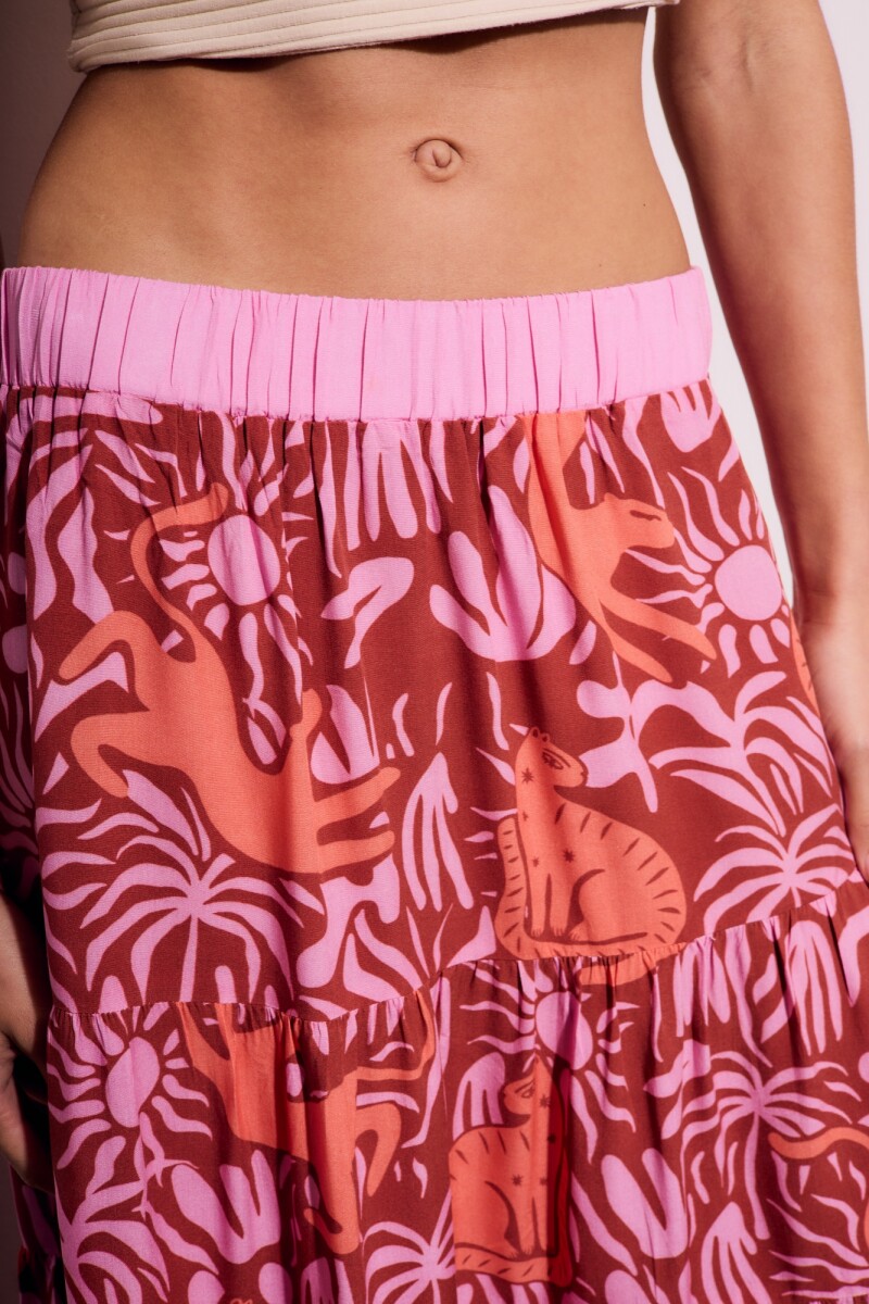 Falda Estampada Multi