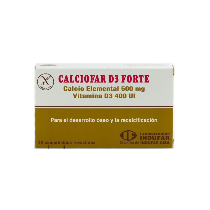 CALCIOFAR D3 FORTE CJ X 30 COMPRIMIDOS única