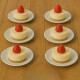 Plato de postre semi cuadrado 21,5cm Opalina BLANCO