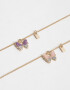 Collares Infantiles Mariposas Collar Con Mariposas - Dorado