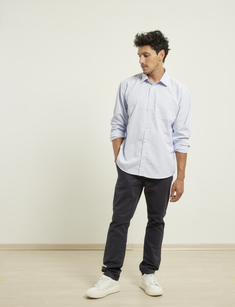 Camisa Harrington Urban Blanco/azul