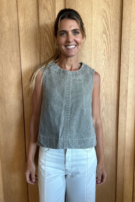 Chaleco Cadaqués Denim Taupe