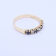 Anillo medio sin fin oro 18k amarillo con zafiros y brillantes. Anillo medio sin fin oro 18k amarillo con zafiros y brillantes.