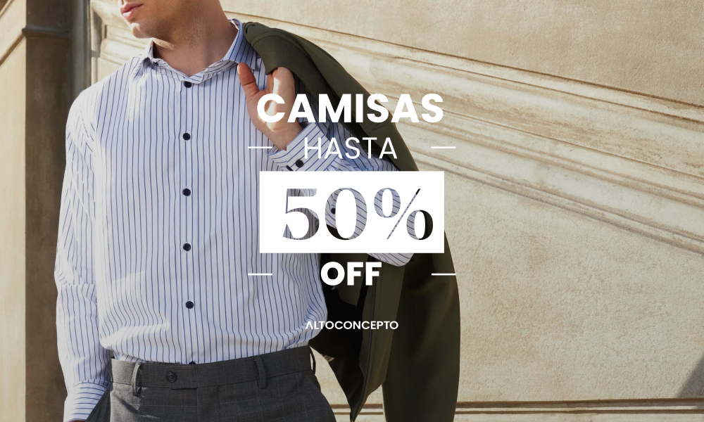 CAMISAS HASTA 50% OFF