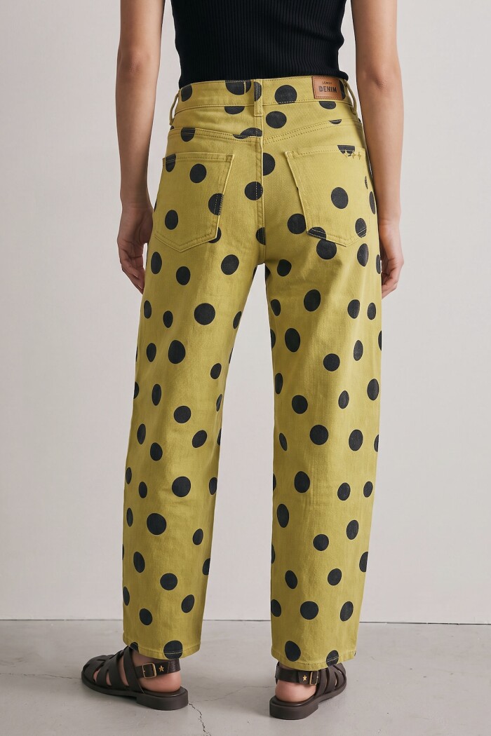 Jean Barrel Baggy Verde