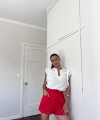 Short lino rojo