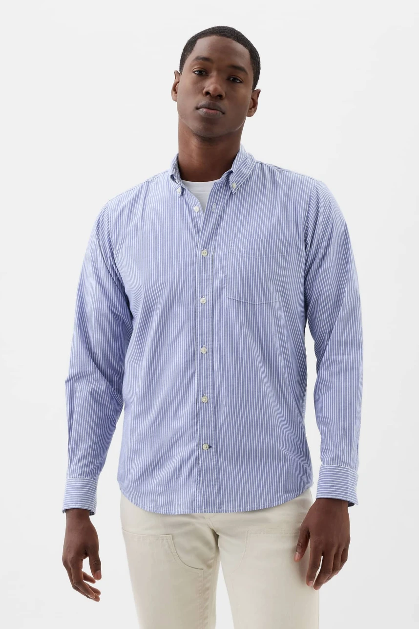 Camisa Hombre Standard Stretch Poplin Matisse Blue 537