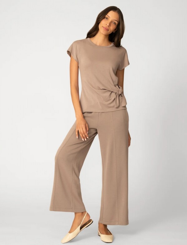 Remera Lazo Lateral KHAKI