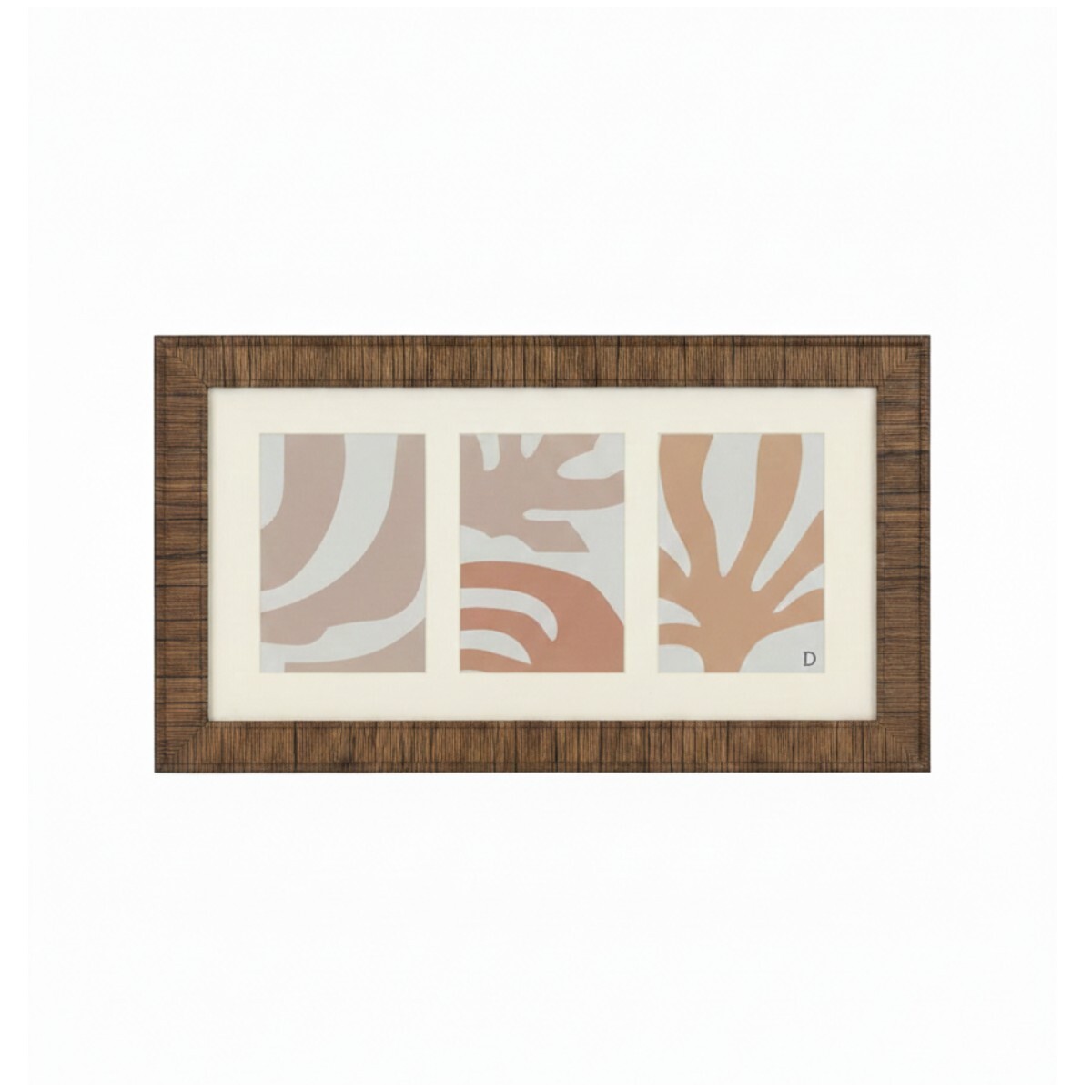 PORTARRETRATO C/MARCO MARRON 3DIV 