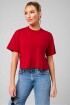 Polo Cotton Boxy Tee Mujer Holly Berry