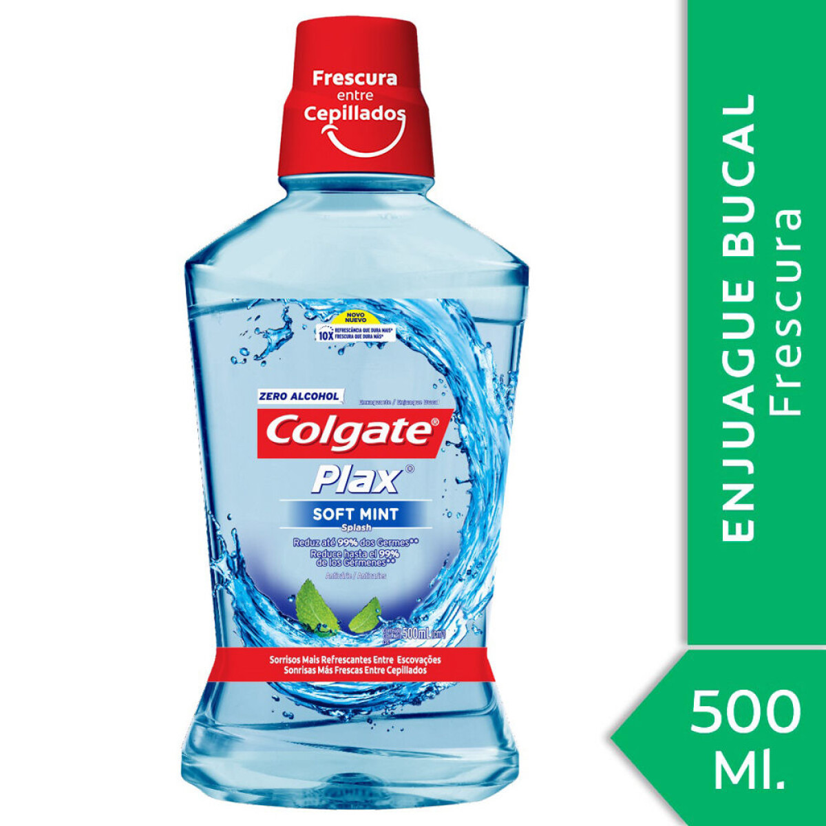 Enjuague Colgate Plax Soft Mint 500ml – Protección y Frescura Bucal 