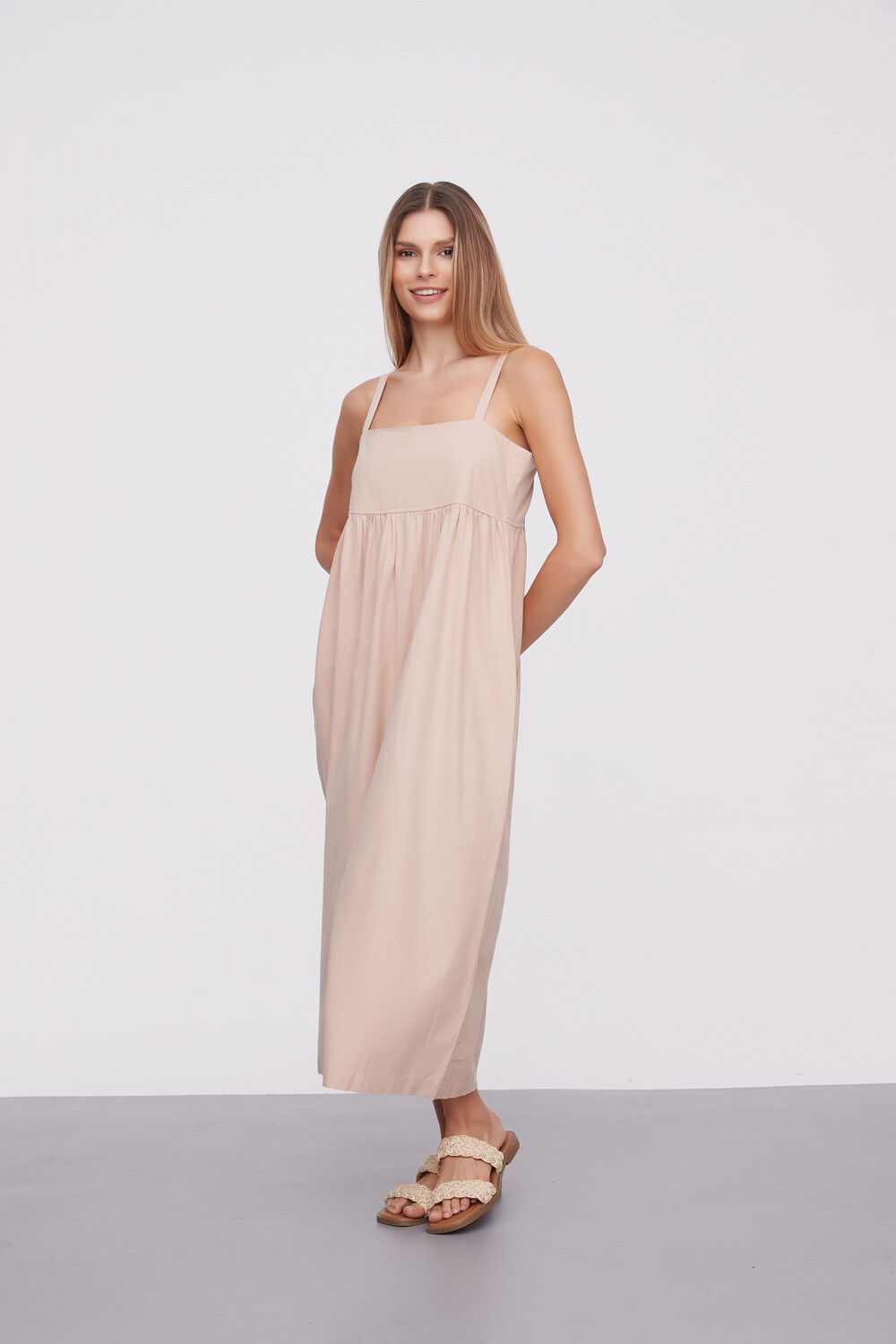 Vestido Milaka Beige