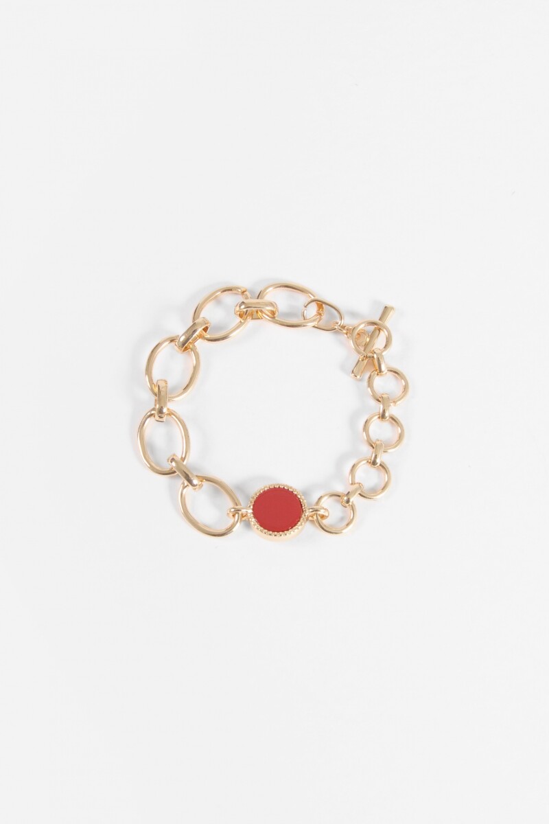 Pulsera eslabones dorado