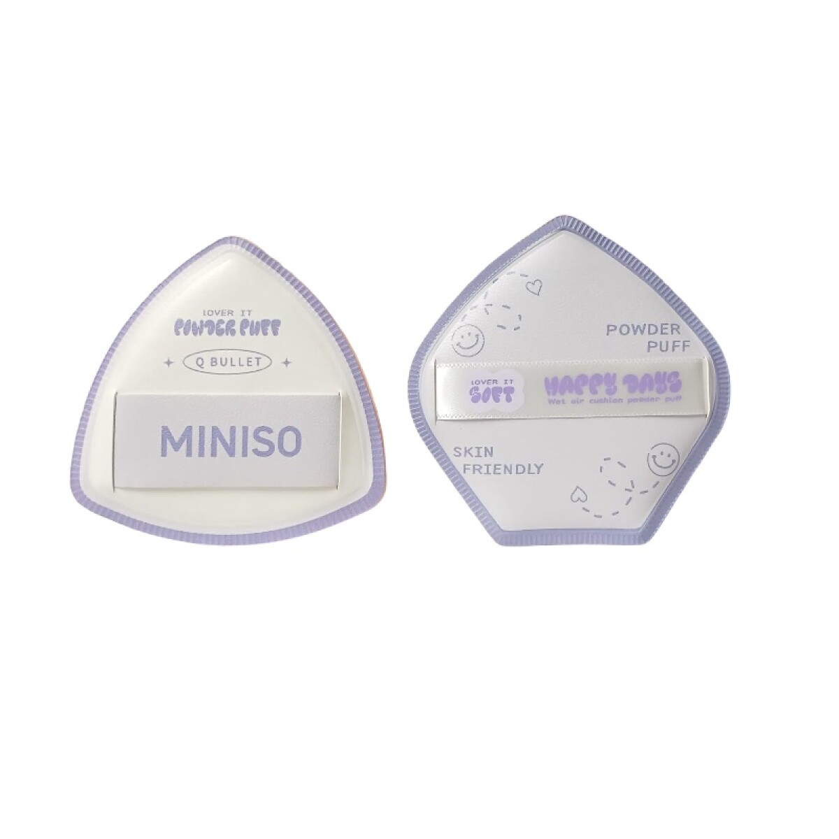 Esponja de maquillaje 2pcs - violeta 