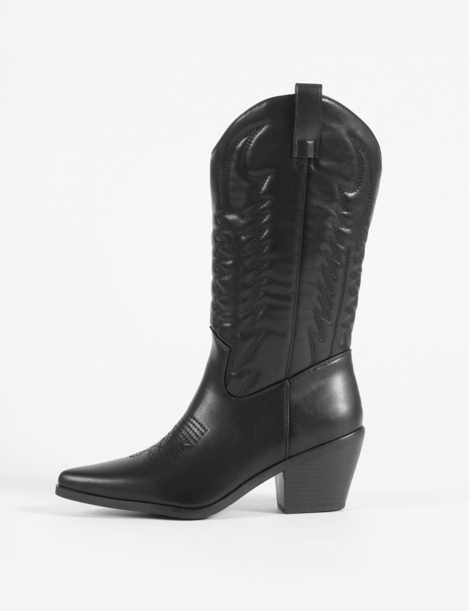 Botas tejana - negro 