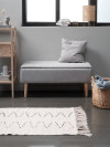 Banco BADSTED almacenaje tela gris cl/color roble Banco BADSTED almacenaje tela gris cl/color roble