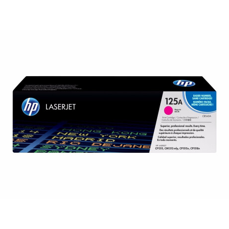 HP TONER CB543A MAGENTA 125A 1400 COPIAS 1215/1515/1510/1312 Hp Toner Cb543a Magenta 125a 1400 Copias 1215/1515/1510/1312